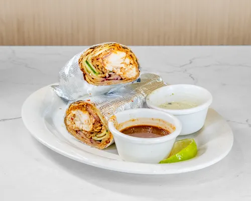 Goat champay with onions, herbs and sauce
